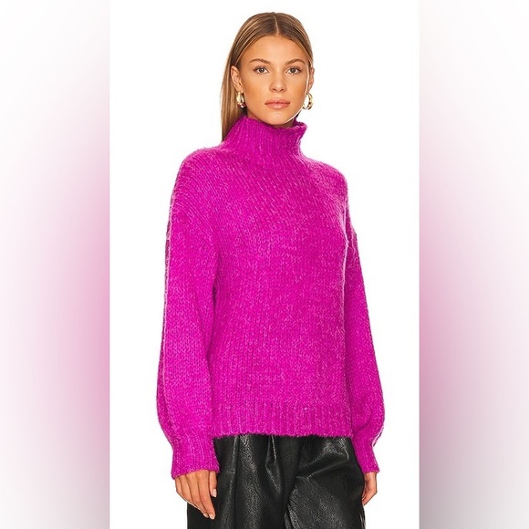 Line & dot Bennett sweater in Plum - Picture 2 of 6